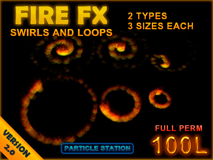 Fire Loops and Swirls 6 Pack